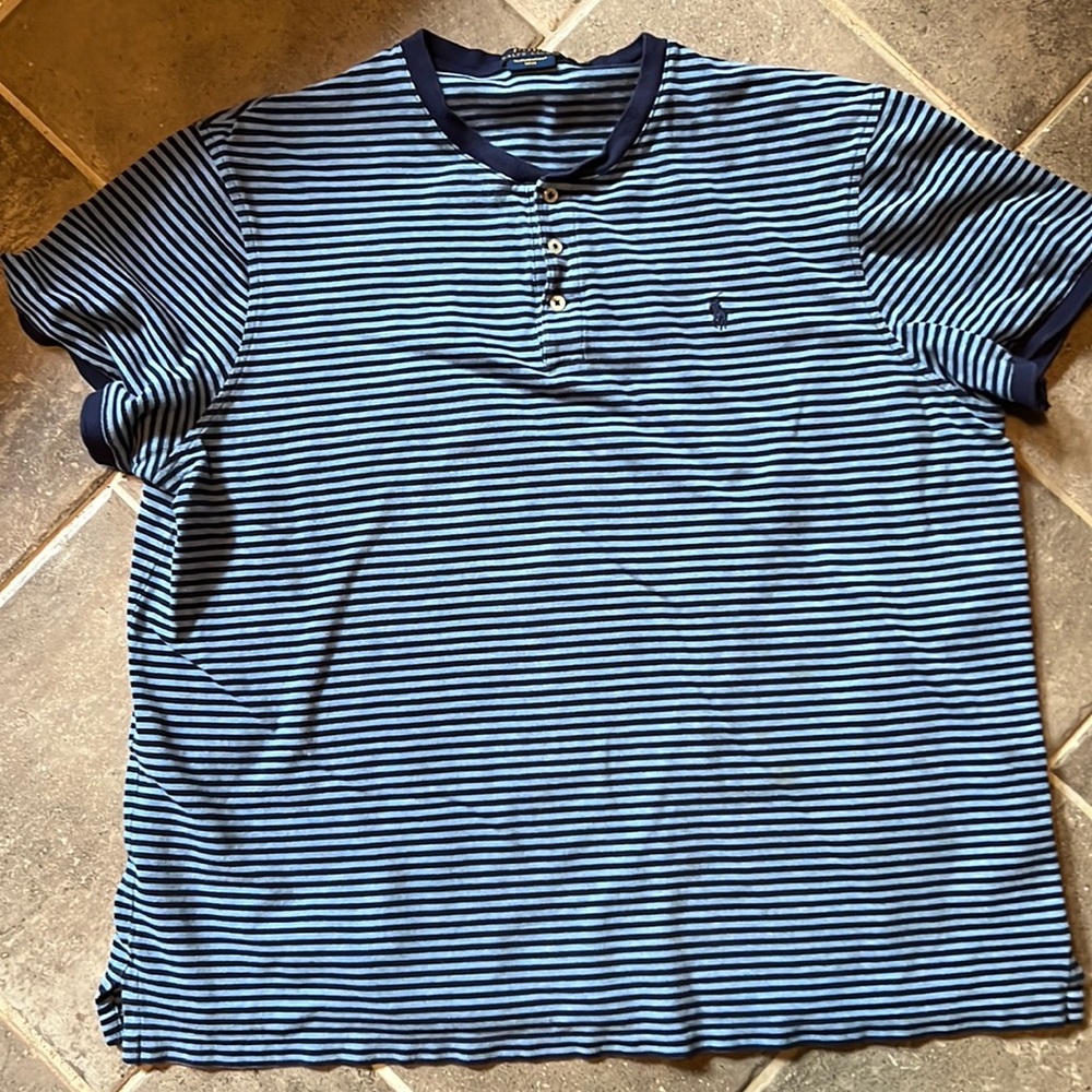 Polo Henley mesh shirt